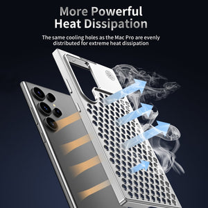 Aromatherapy Metal Cooling Phone Case For Samsung Galaxy