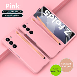 Anti-Fall Protective Phone Case With Pen Tray Shell and Film For Samsung Galaxy Z Fold 4 & 5