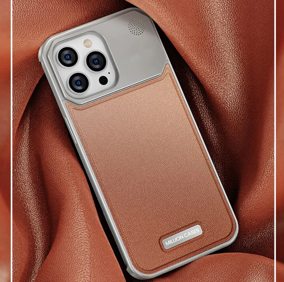 Aero Flex Premium Metallic Leather Case - iPhone 13 14 Series