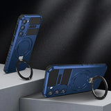 Armor Protection Folding Magnetic Bracket Case Cover for Samsung