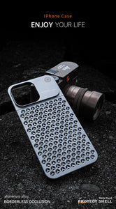 Aromatherapy Aluminum alloy anti-fall heat dissipation bezel slim for iPhone case